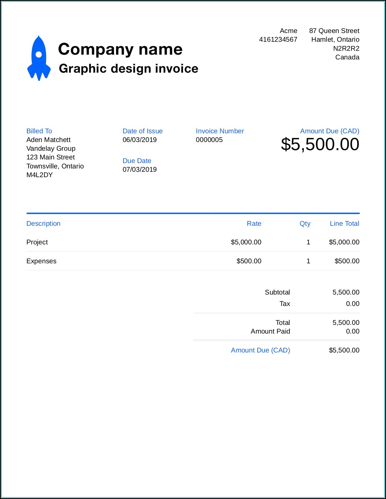 Quickbooks Online Different Invoice Templates