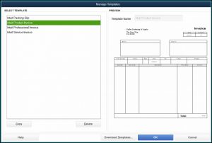 Quickbooks Online Multiple Invoice Templates