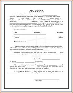 Quit Claim Deed Florida Form Pdf