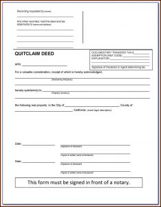Quit Claim Deed Form Alabama