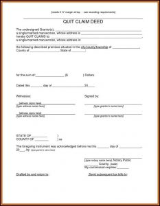 Quit Claim Deed Form Arizona Pdf