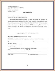 Quit Claim Deed Form Jefferson County Alabama