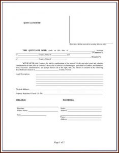 Quit Claim Deed Form Pinal County Arizona
