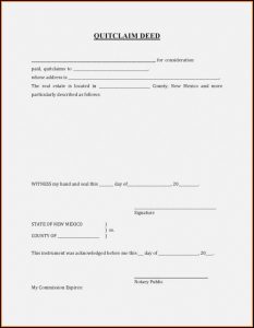 Quit Claim Deed Form Staples