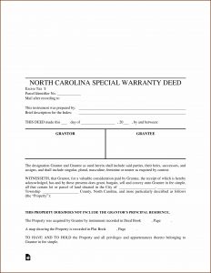 Quit Claim Deed Form Wake County Nc