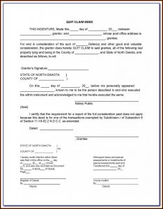 Quit Deed Claim Form Florida
