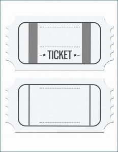 Raffle Tickets Template Excel