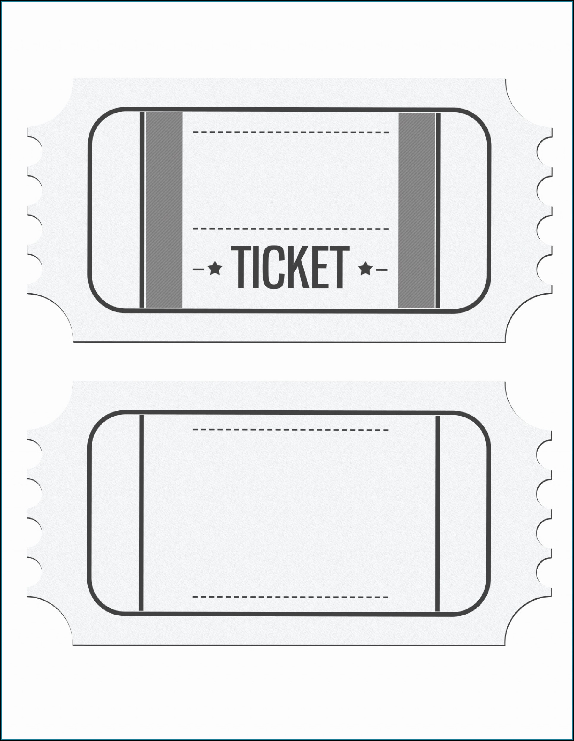 Raffle Tickets Template Excel
