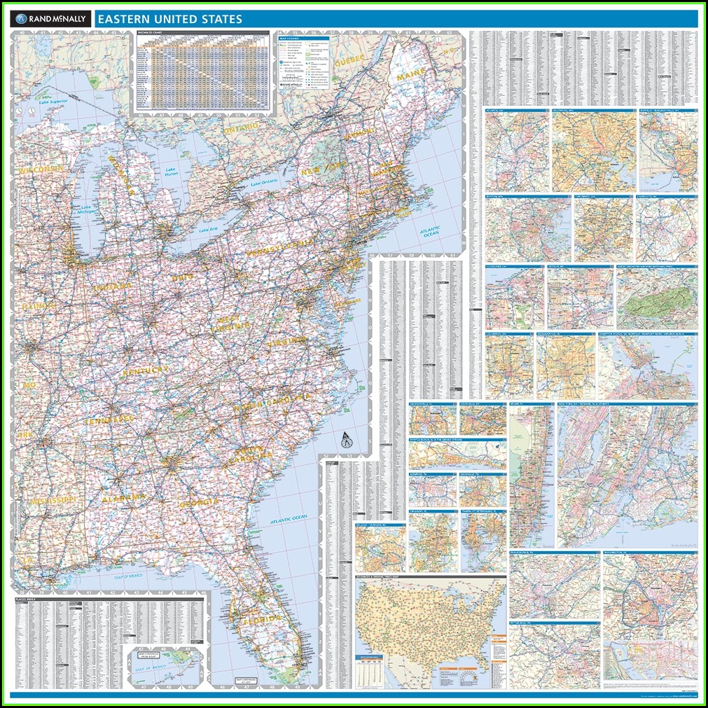 Rand Mcnally Eastern United States Map