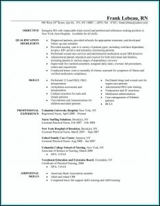 Registered Nurse Resume Template Word 2007