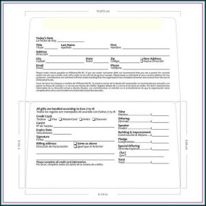 Remittance Envelope Template Indesign