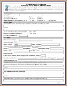 Renewal Passport Forms Canada