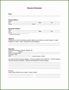 Resume Blank Format Pdf