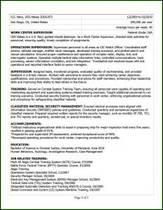 Resume Builder For Federal Jobs