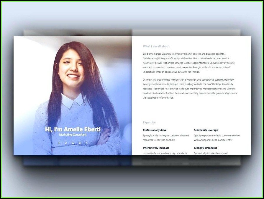 Resume Curriculum Vitae Powerpoint Template Free Download