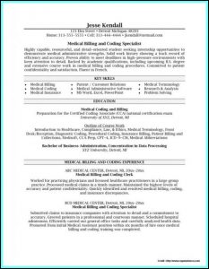 Resume For Medical Coder With No Experience