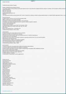 Resume Sample For Nursing Assistant