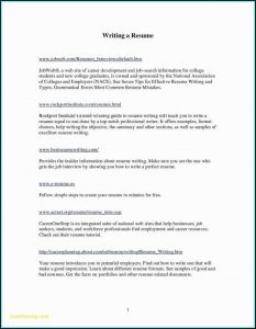 Resume Writing Format For College Students
