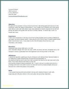 Resumes For Truck Drivers