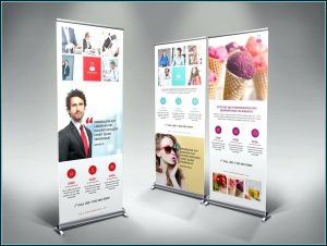 Retractable Banner Template Illustrator