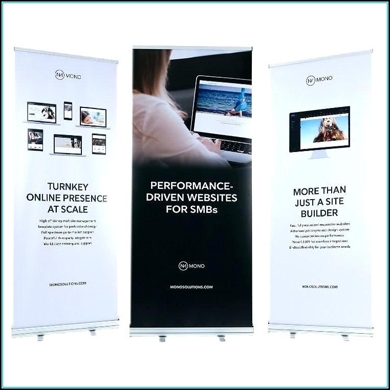 Retractable Banner Template Psd