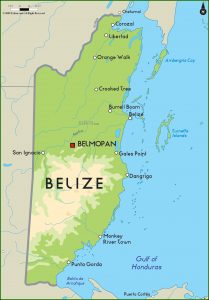 Road Map Of Belize