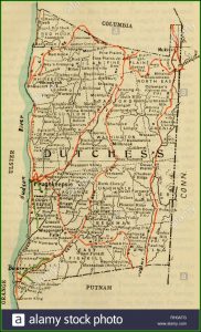 Road Map Of Dutchess County New York