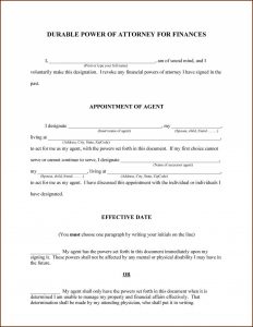Sample California Durable Power Of Attorney Form