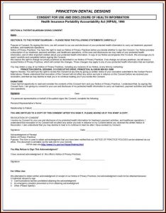 Sample Hipaa Form For Counselors