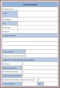 Sample Lawn Care Estimate Form