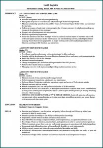 Sample Resume For Assistant Nurse Manager Position