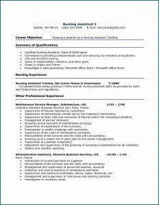 Sample Resume For Certified Nurse Aide