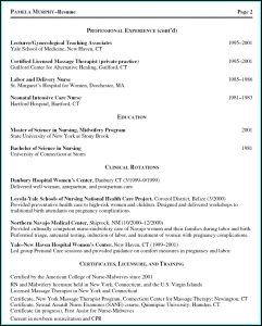 Sample Resume For Certified Nursing Assistant