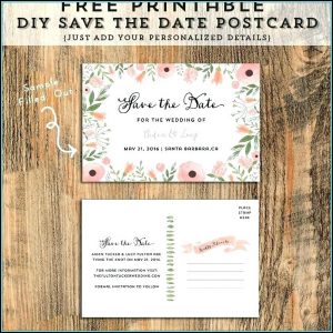 Save The Date Calendar Template 2018