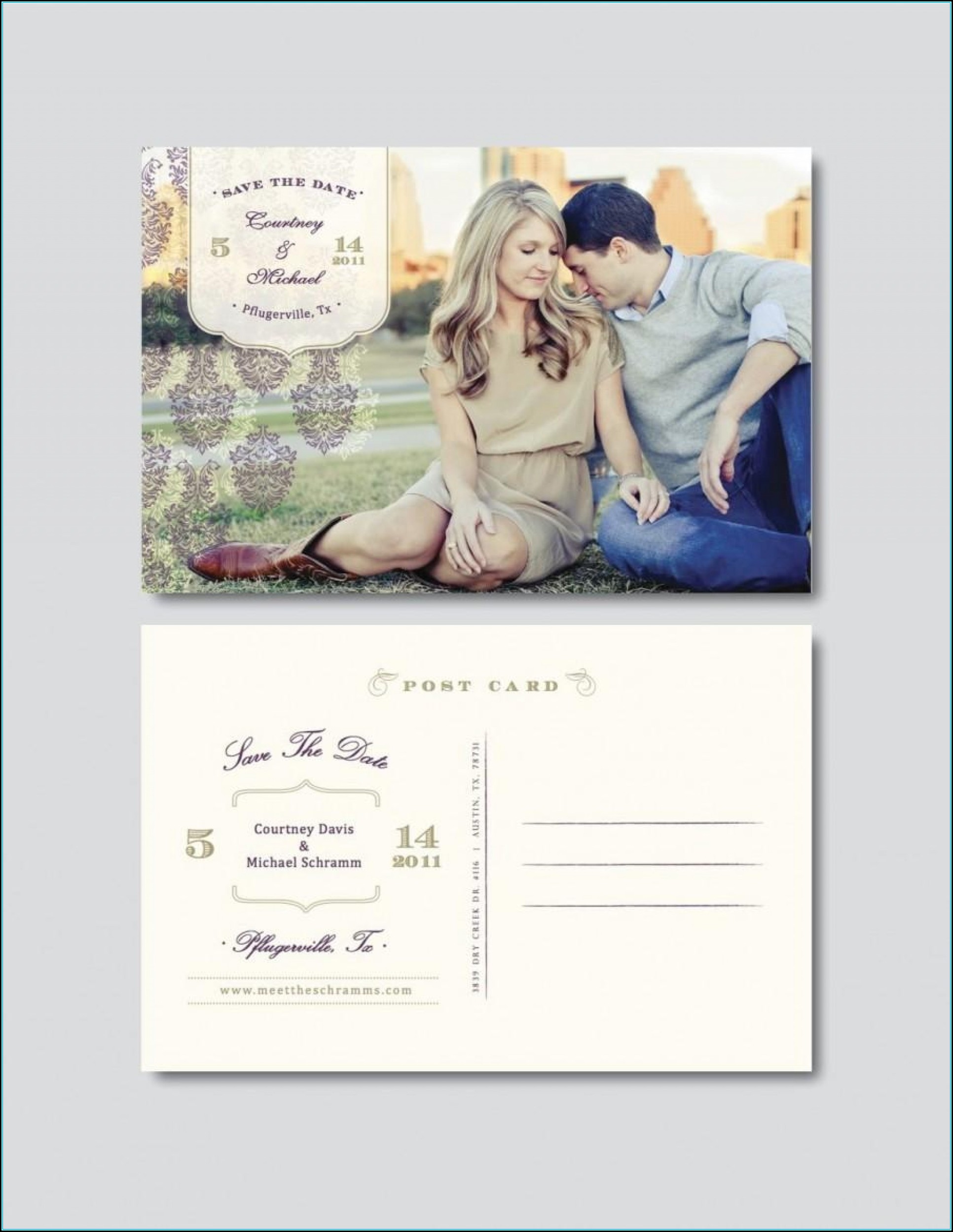 Save The Date Postcard Templates Free Download