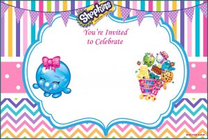 Shopkins Online Invitation Template