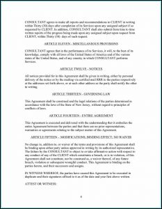 Short Consulting Agreement Template Word