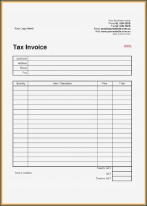 Simple Invoice Template Word