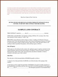 Simple Land Contract Form Michigan