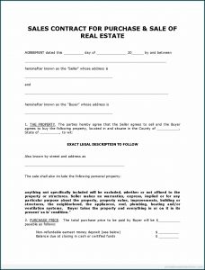 Simple Purchase Agreement Template Word