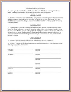 Simple Renters Lease Form