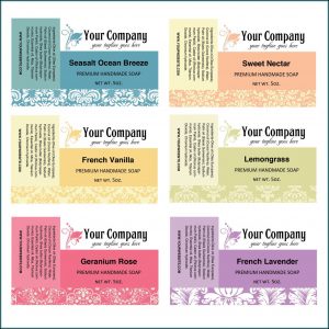 Soap Label Templates