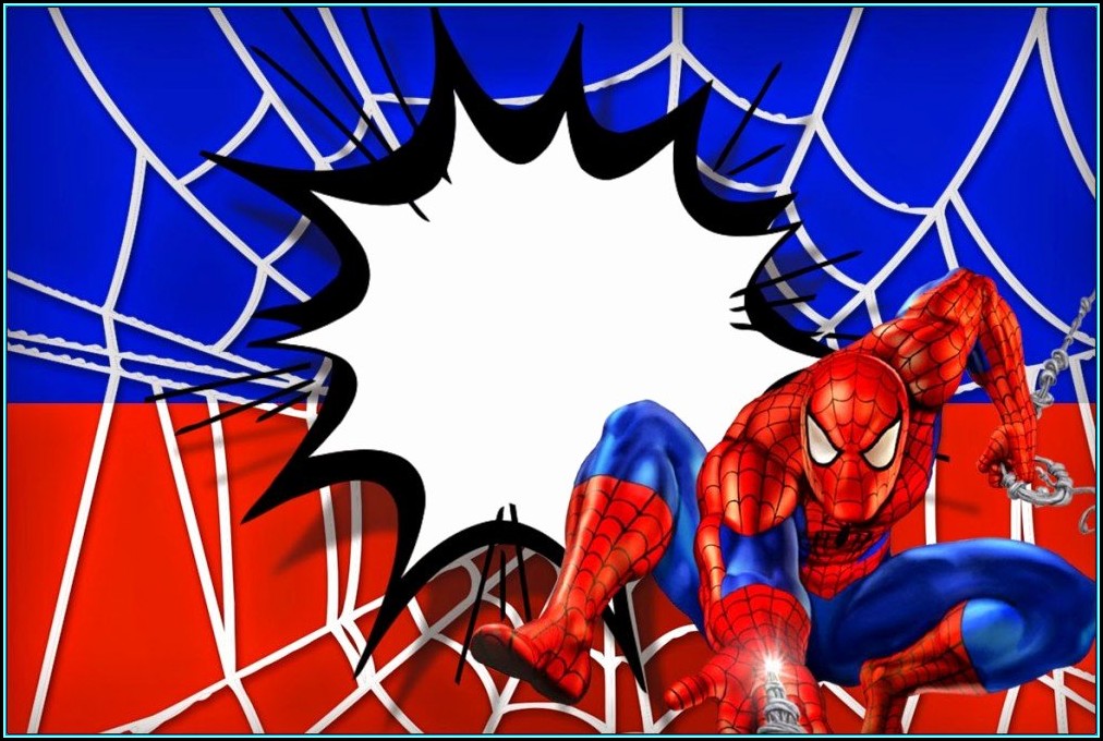Spiderman Invitation Template Free