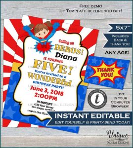 Spiderman Invitation Templates Free Download