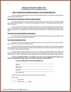 Standard Format For Last Will And Testament