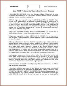 Standard Last Will And Testament Form