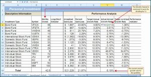 Stock Market Portfolio Excel Template
