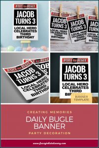 Superhero Newspaper Invitation Template