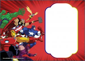 Superhero Party Invitation Template Free