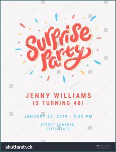 Surprise Party Invitation Template
